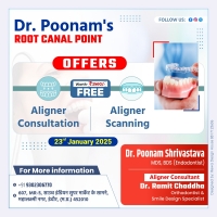 Dr Poonam (MDS Root Canal Specialist)/Best Dental Clinic in Mahalaxmi Nagar, Nipania/ Implant/ Braces/ Crown & Bridge